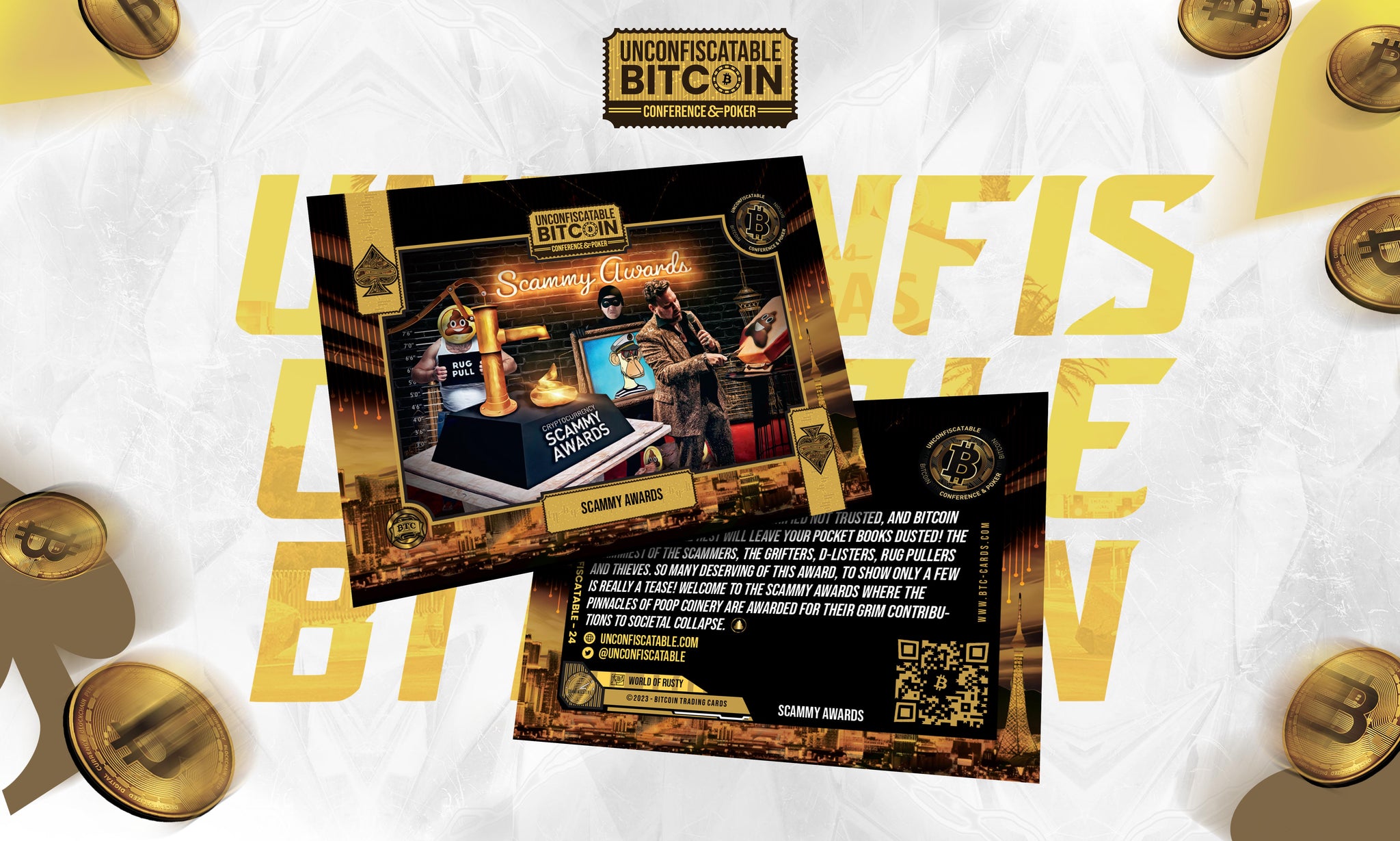 Bitcoin Trading Cards : Unconfiscatable 2023 (RARISSIME)