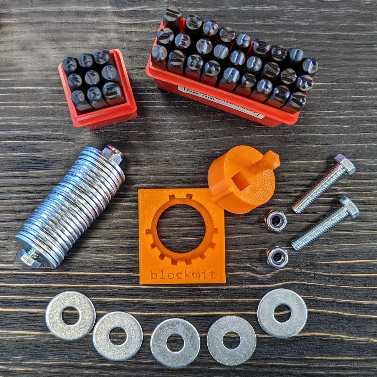 Recovery Kit for Seed Phrase Bitcoin on Steel Washers