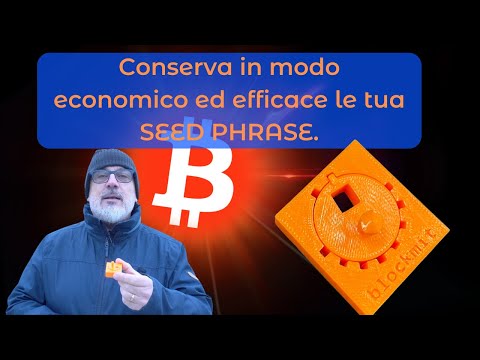Recovery Kit per Seed Phrase Bitcoin su Rondelle d'Acciaio