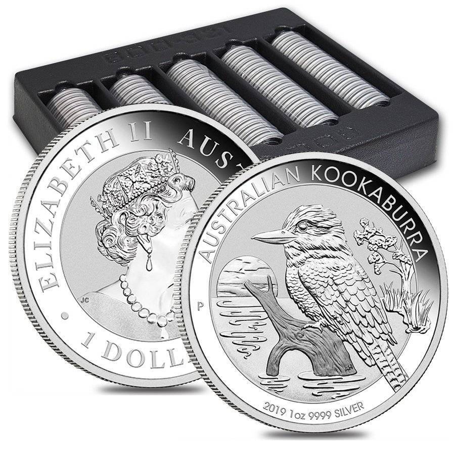 Australian Kookaburra 2019 1 Dollar 1 OZ (31,15 gr.) Argento 999 Silver CAPSULA