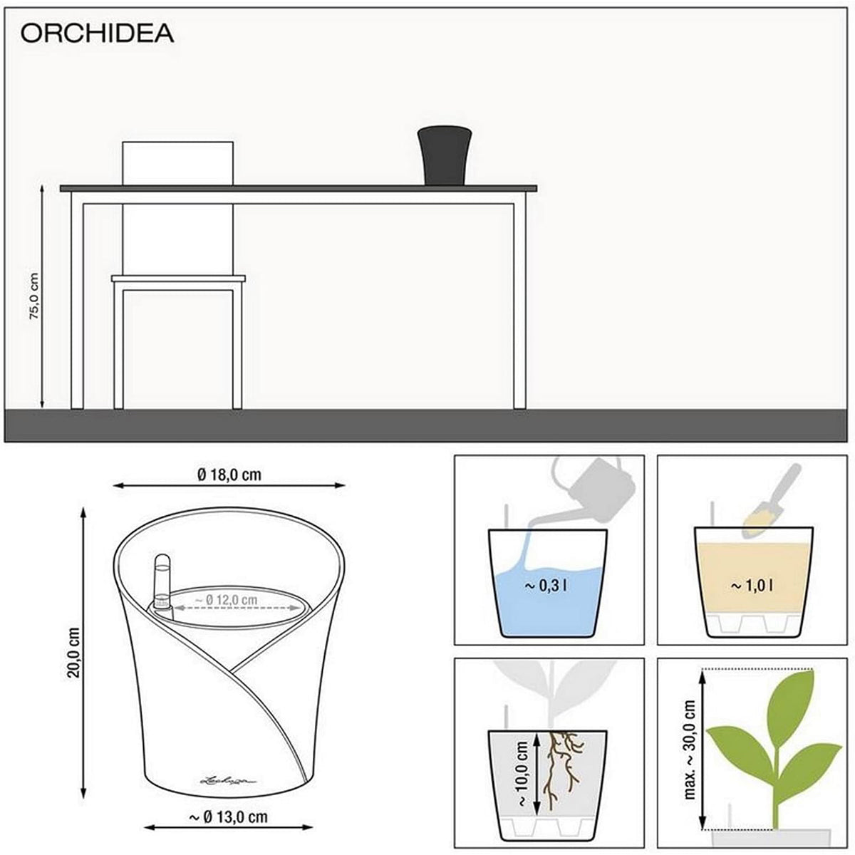 Lechuza Orchid Vase