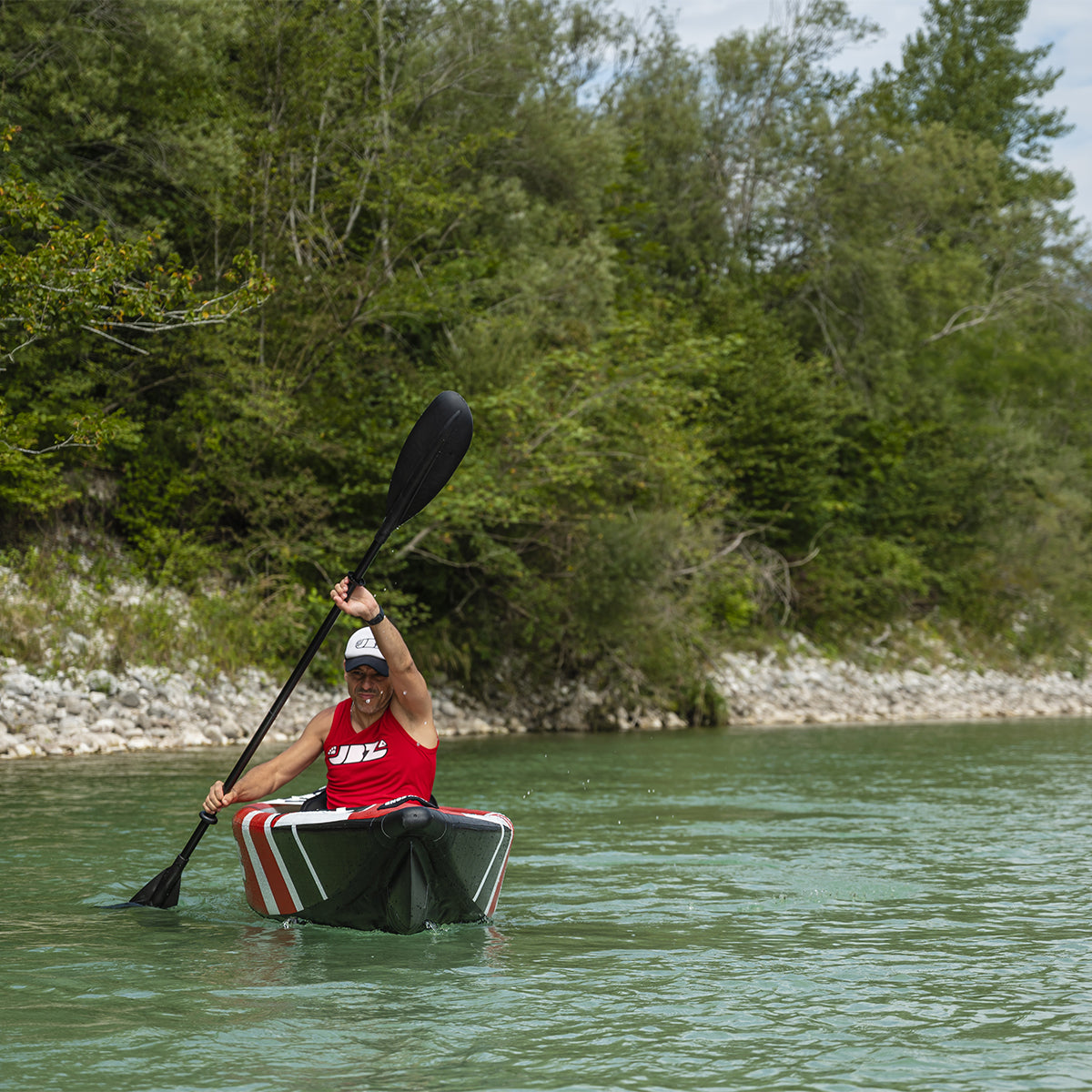 Kayak Canoa Gonfiabile Monoposto JBAY.ZONE 330