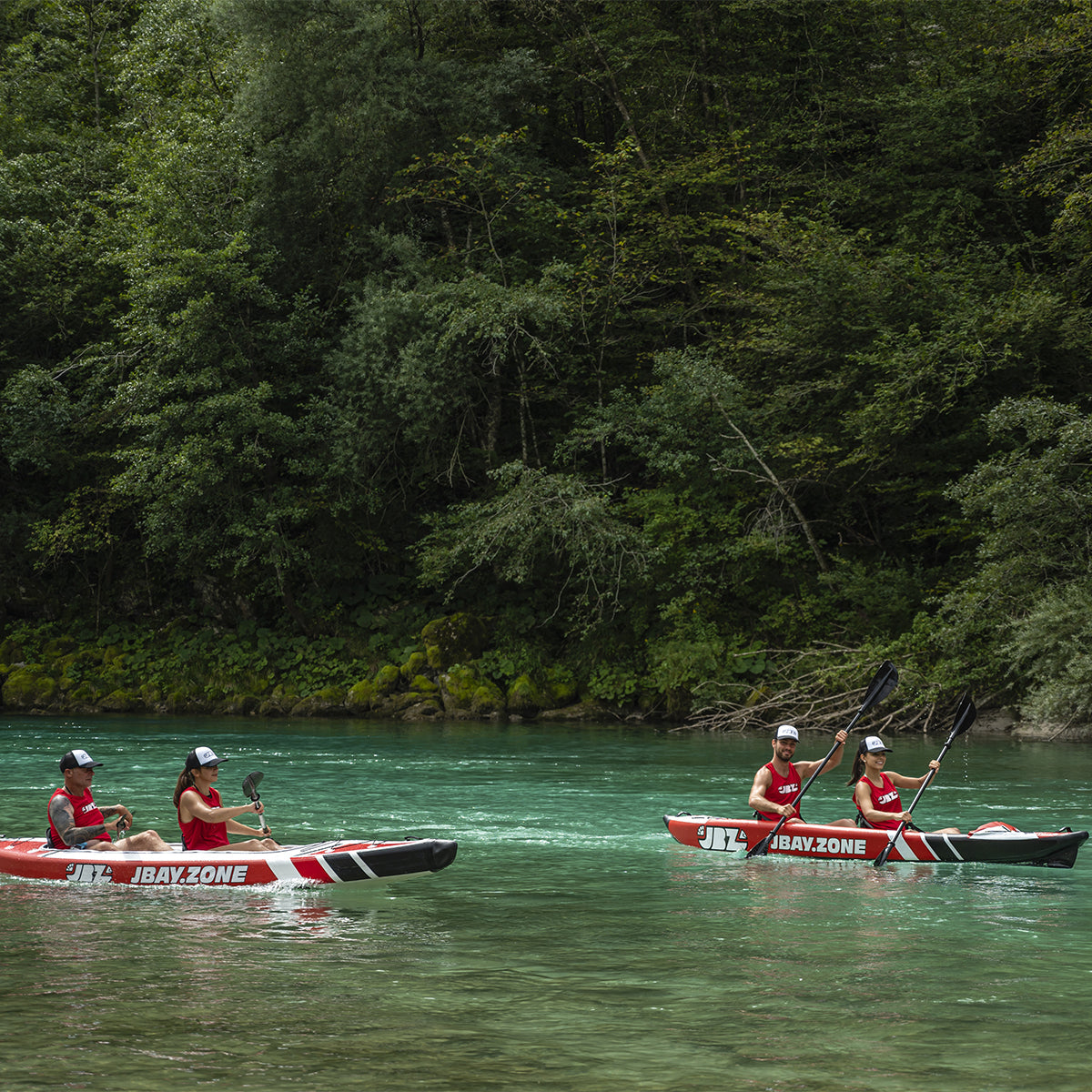 JBAY.ZONE V-SHAPE DUO Two-Seater Inflatable Kayak Canoe