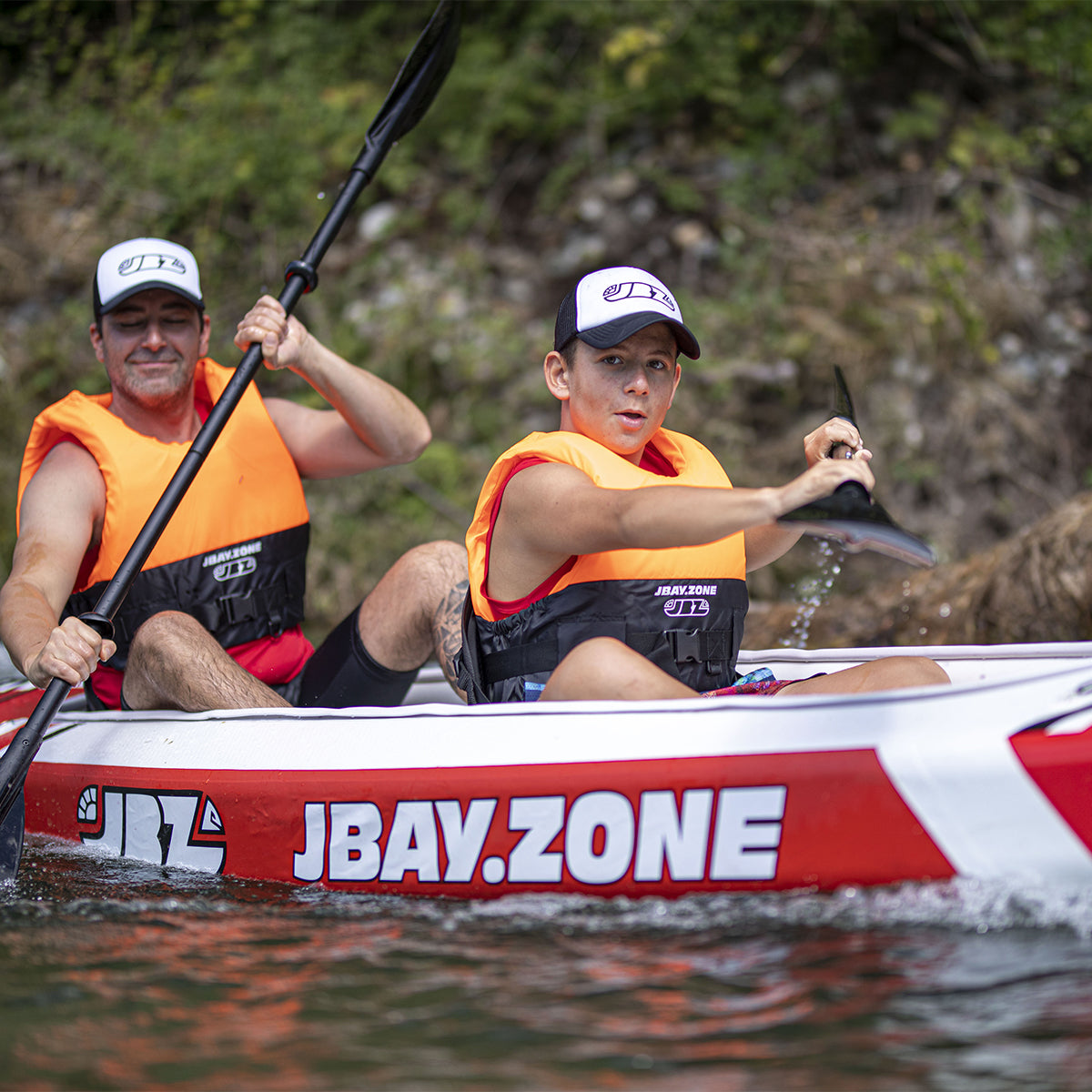 JBAY.ZONE V-SHAPE DUO Two-Seater Inflatable Kayak Canoe