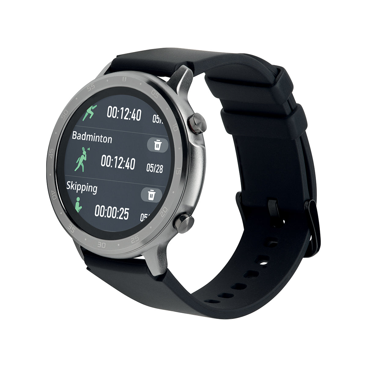 Energyfit ST10 1,28" Smartwatch Calling Steel Grey