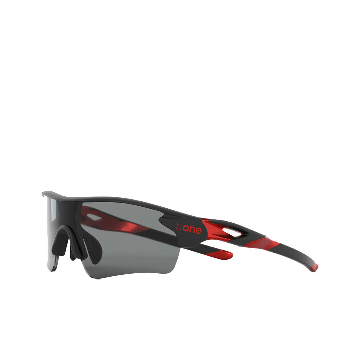 bONE Tech SunBRKR Glasses Platinum RED METALLIC